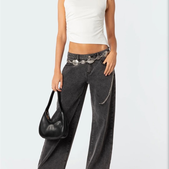 NWT Edikted Raelynn low rise jeans - Picture 10 of 12